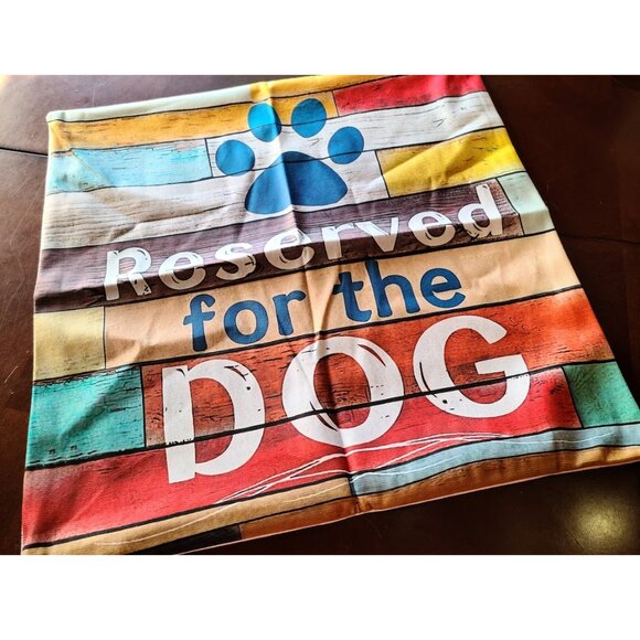 Dog Pillow Cover Soft Decorative Throw Case Pet Decor Sofa Couch Accent 18x18 - Picture 3 of 7